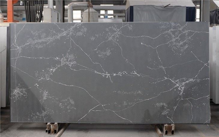 Black Quartz with White Veins 01